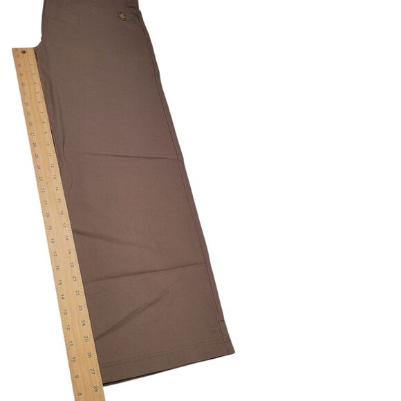 Women's Brown Wide Leg Pants Size X-Large Loose Baggie Casual Trousers - Picture 10 of 13